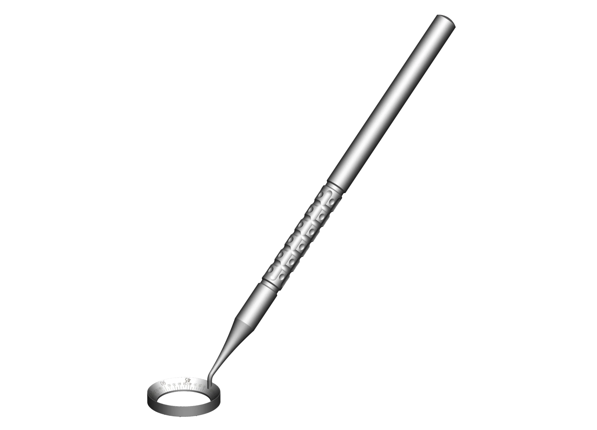 ASICO BEVELED DEGREE GAUGE TITANIUM