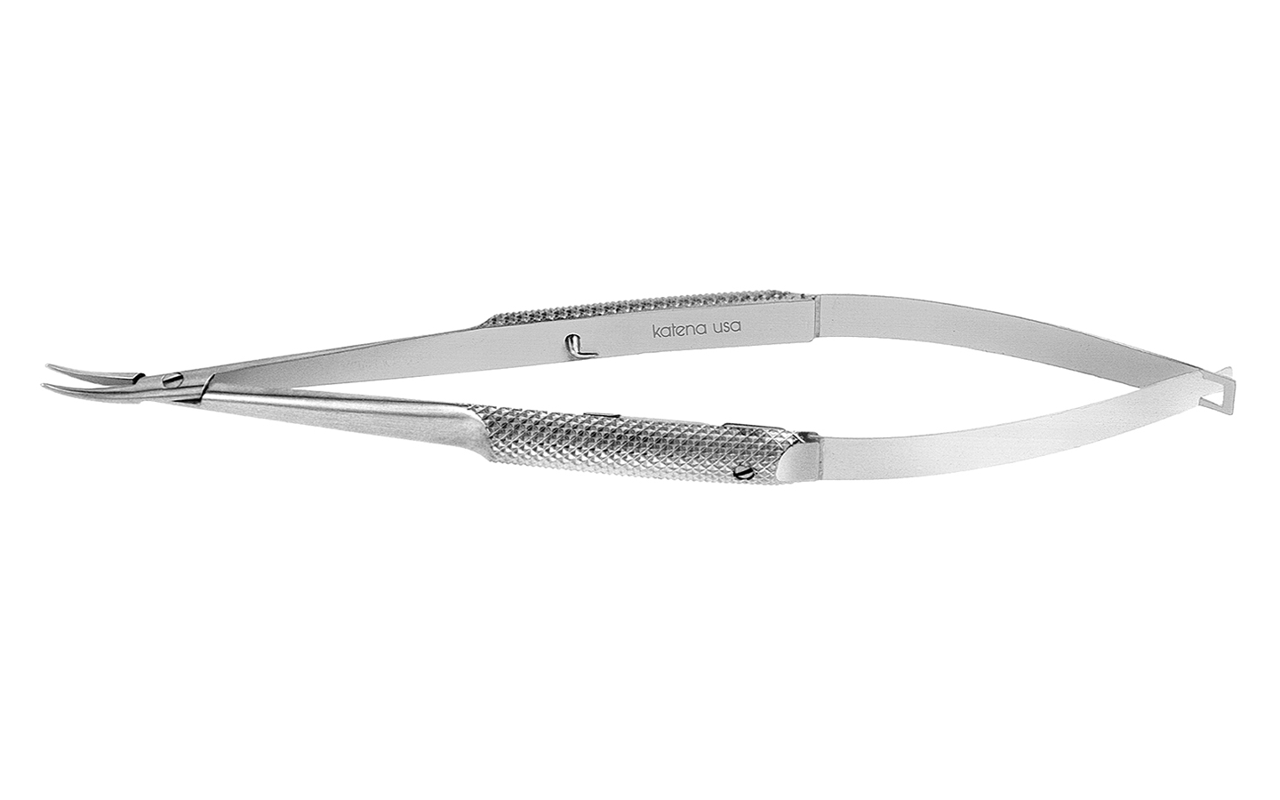 BARRAQUER NEEDLE HOLDER CURVED WITH LOCK