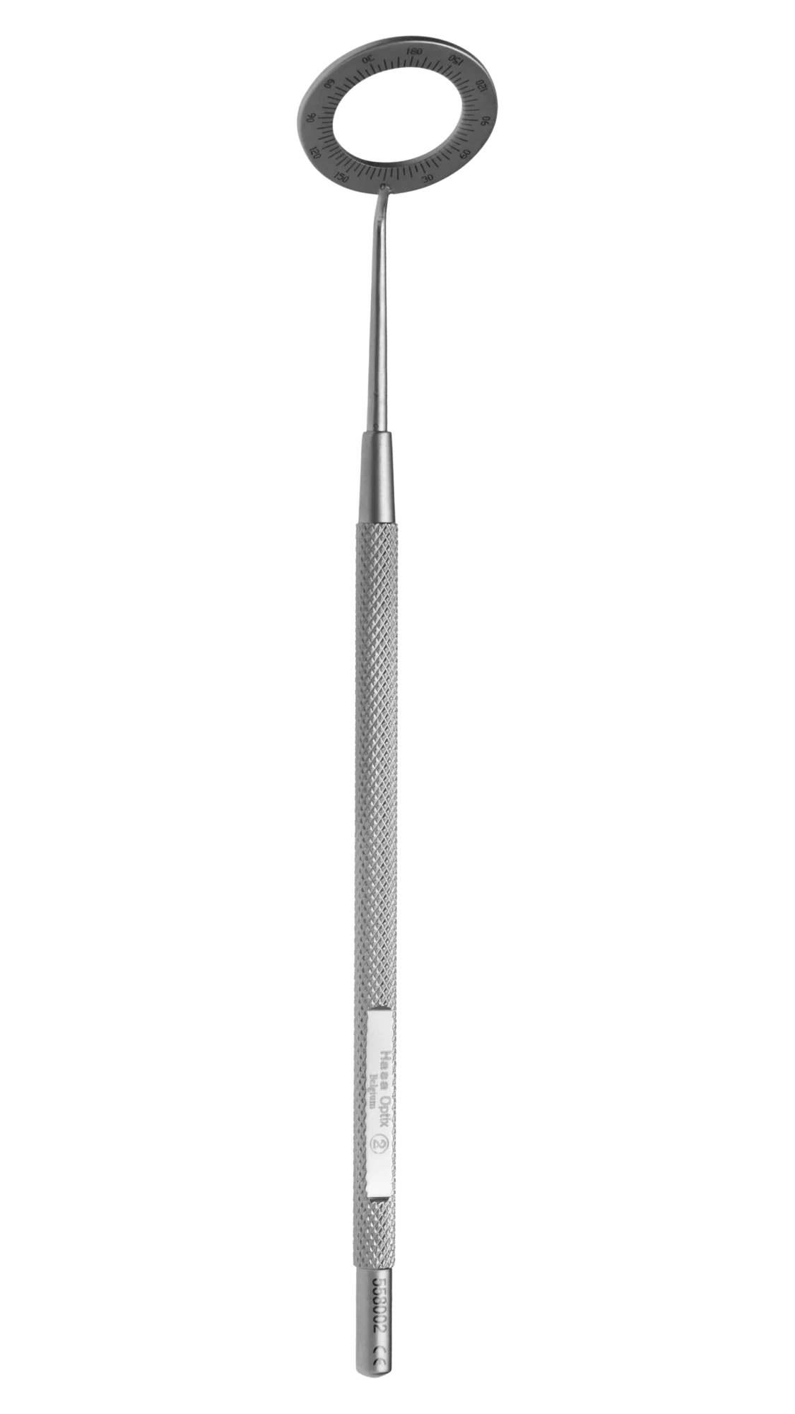 Mendez Degree Gauge, calibrated every 10 degrees form 0°to 180°, ext. dia. 19.5mm, int. dia. 12.5mm