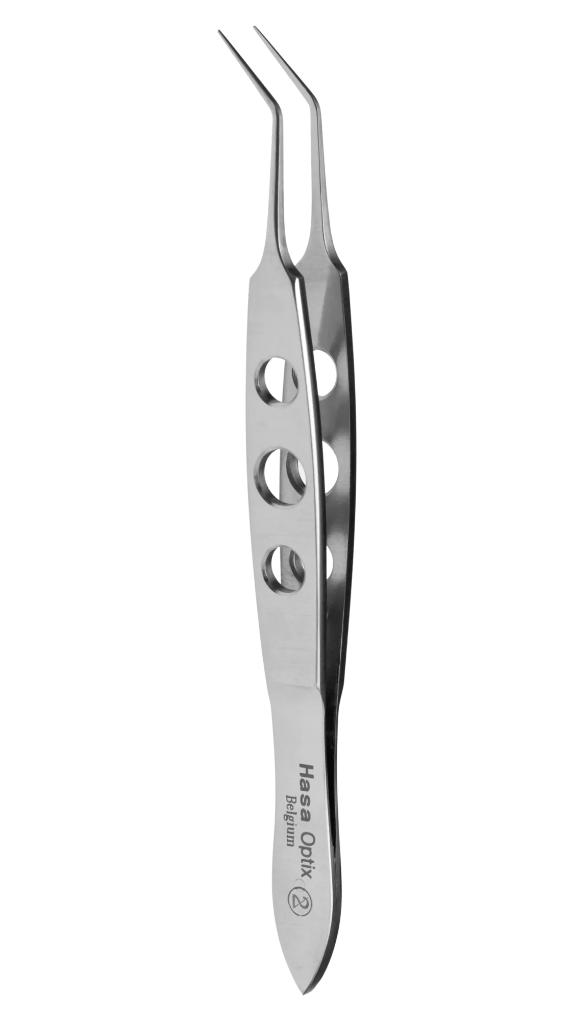 Kelman-Mcpherson Lens Forceps, Ang w/smooth jaws, Castroviejo, 102mm