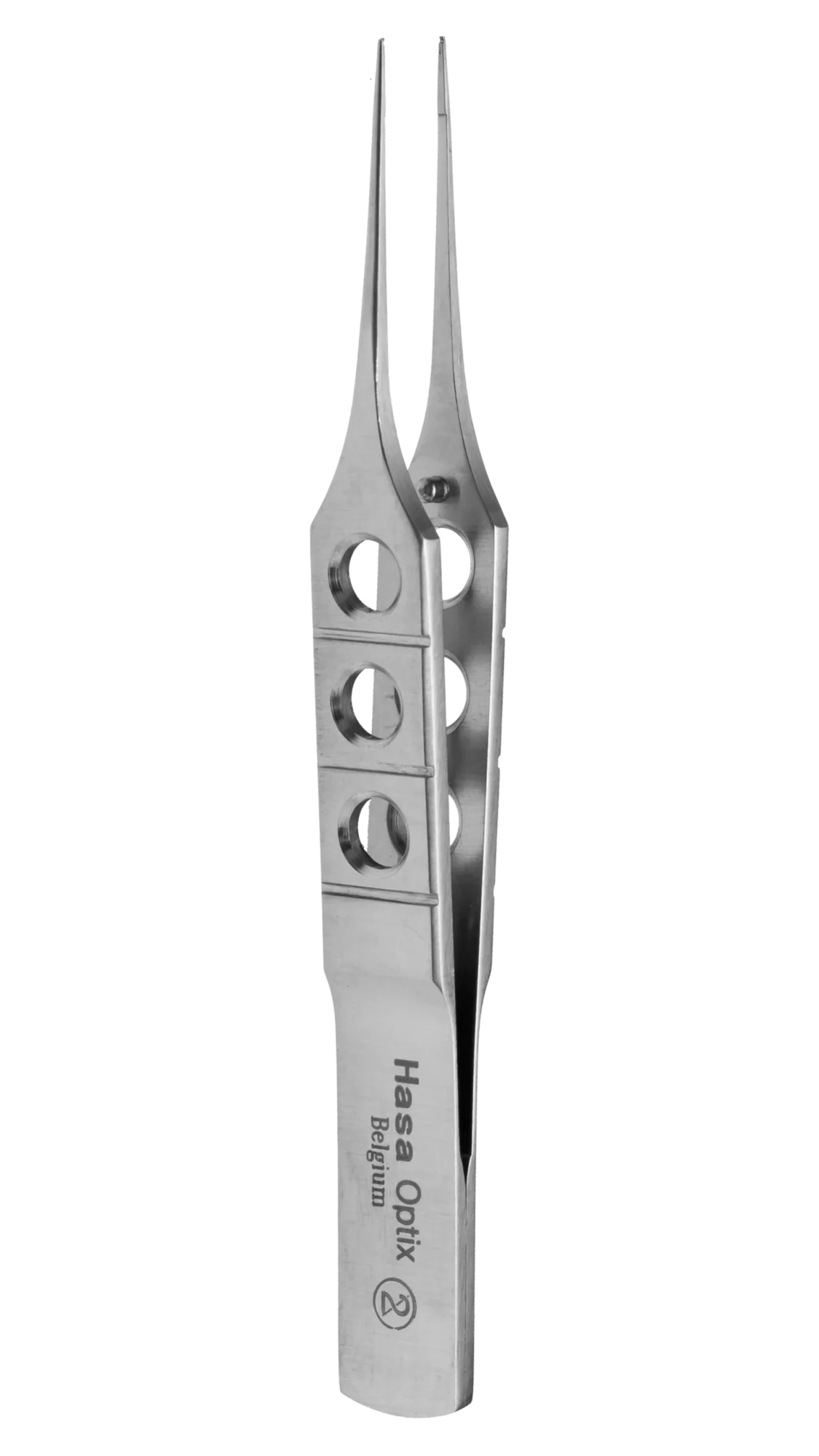 Notched Forceps, Straight w/ tying pl., Cross action, 118mm
