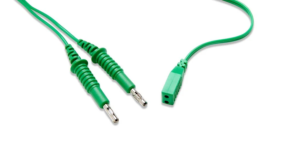 DISP. 12' (3.6m) BIPOLAR CORD W/FIXED 38mm PINS, STERILE CLEAR