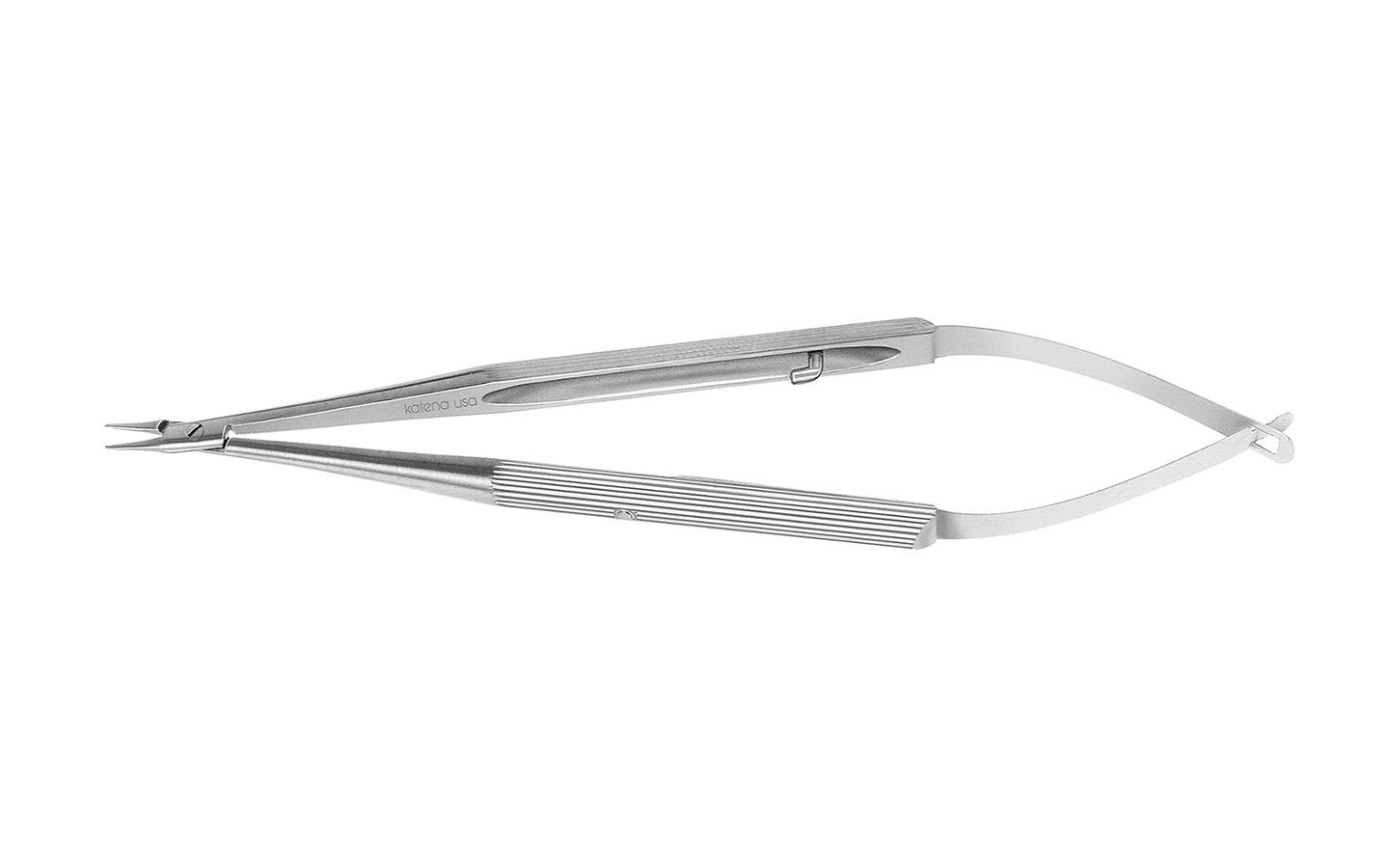 MICRO NEEDLE HOLDER STR W/ LOCK TITANIUM