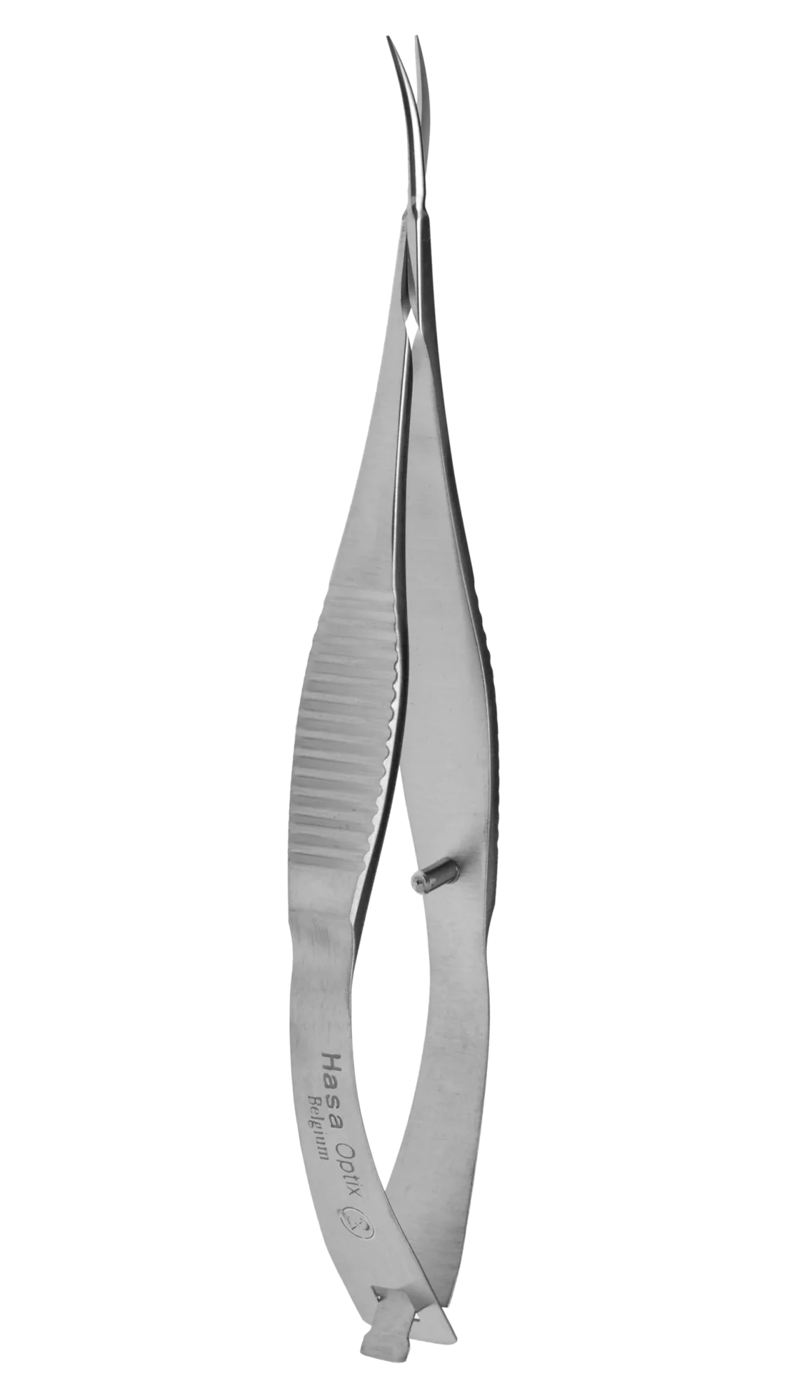 Vannas Capsulotomy Scissors, Curved, sharp pointed tips,blades length 12.5mm, 95mm