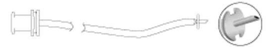 Viscous Infusion Cannula 6mm, Tubing 10cm, long