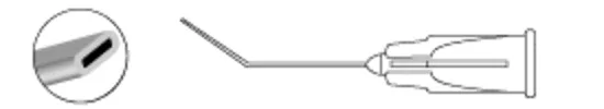 Hydrodissector - Flattened, Angled 10mm 30G (.30mm)