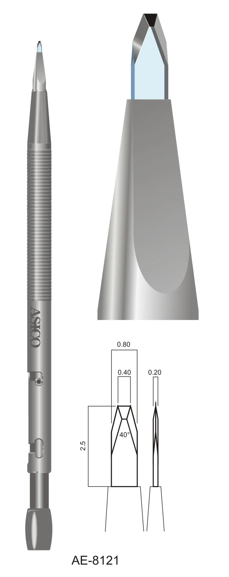 MICRO INCISION PARACENT (MIP) DK 0.8/1MM