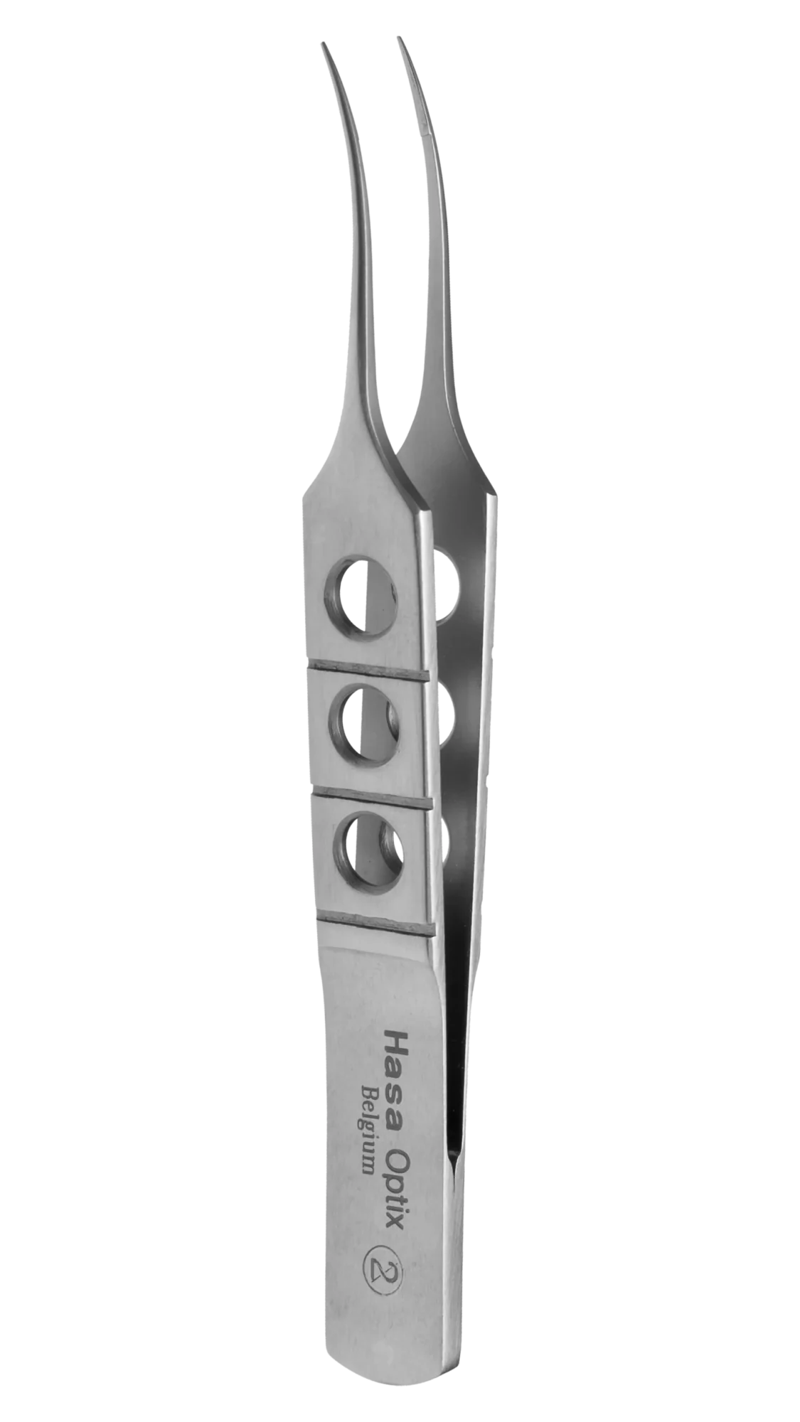 Tying Forceps, Curved w/6mm tying pl., Cross action, 118mm