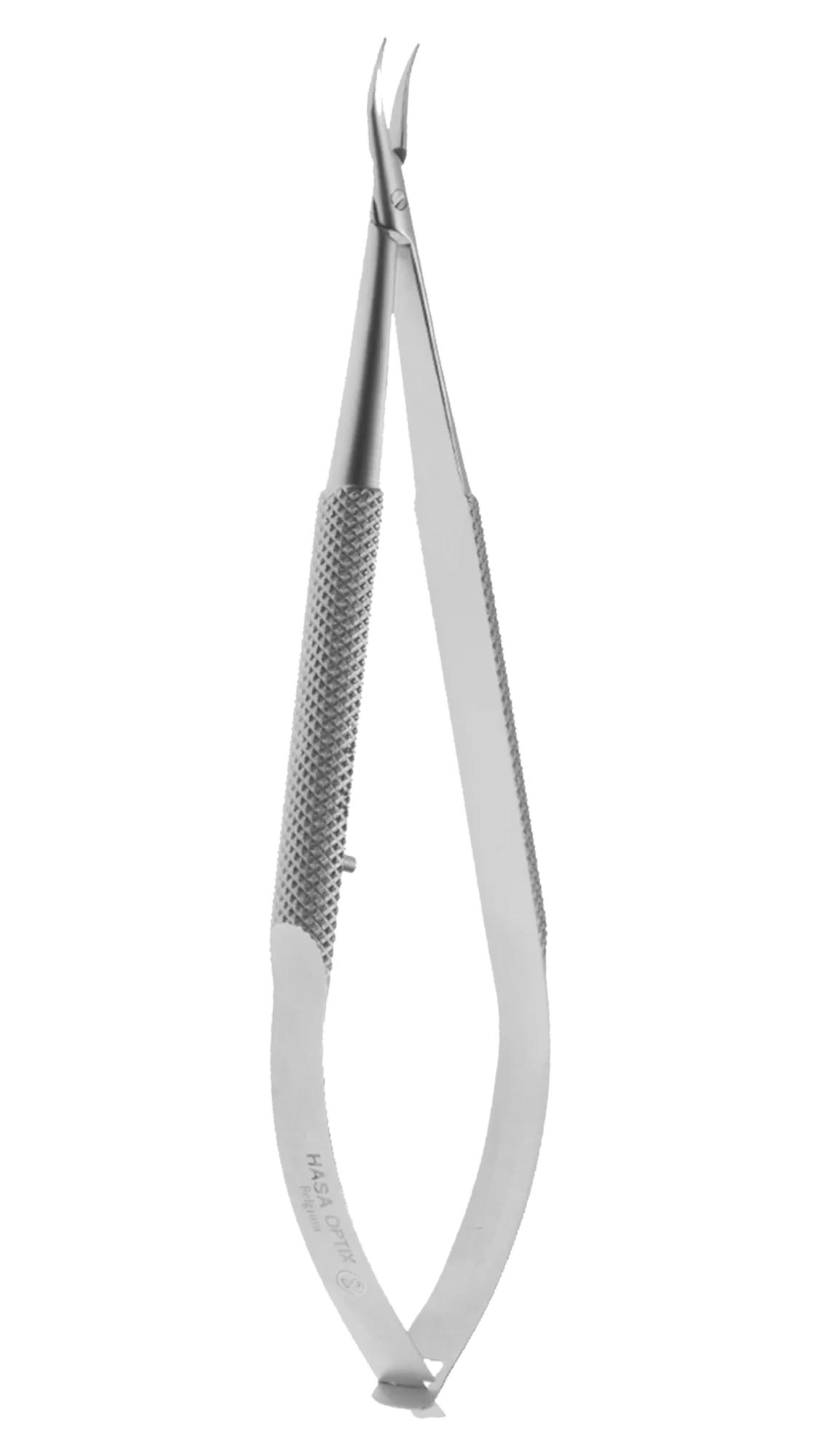 Needle Holder, 10mm curved jaws, Round knurled w/lock, 115mm