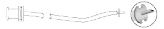 Viscous Infusion Cannula 4mm, Tubing 10cm, long