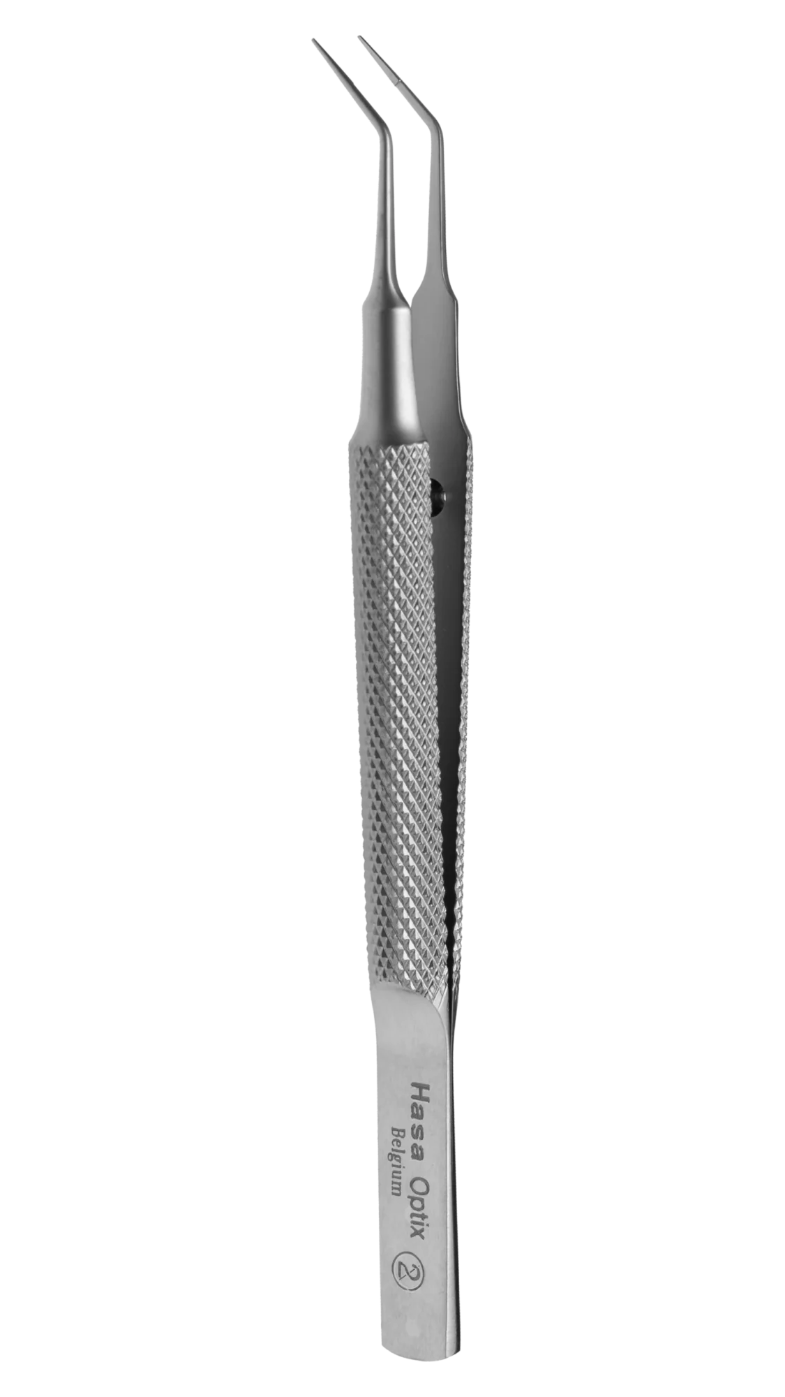Tying Forceps, 45°ang w/4.5mm tying pl., Round knurled, 105mm