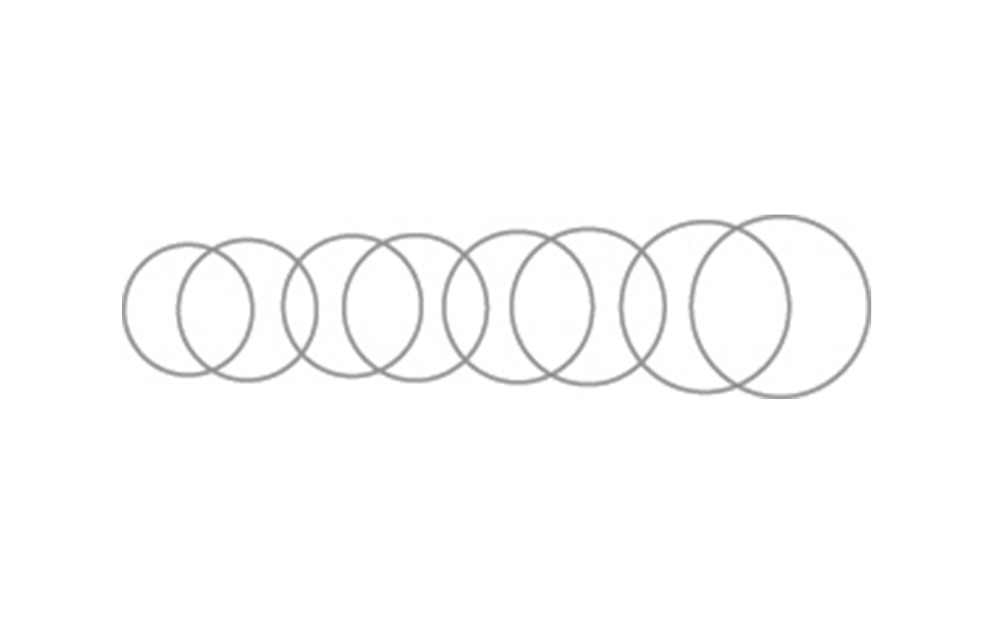 FLIERINGA RINGS SET OF 8