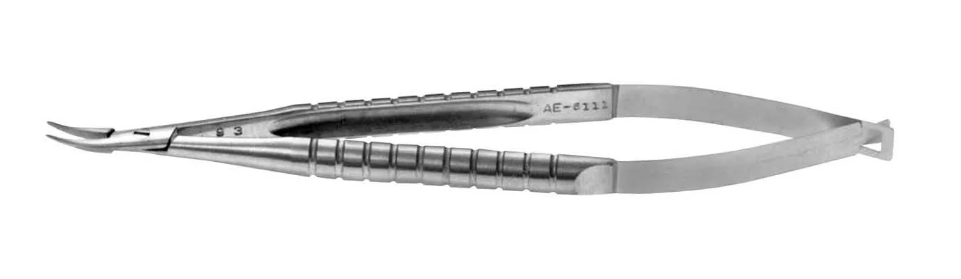 BARRAQUER NEEDLE HOLDER SHORT CURVED