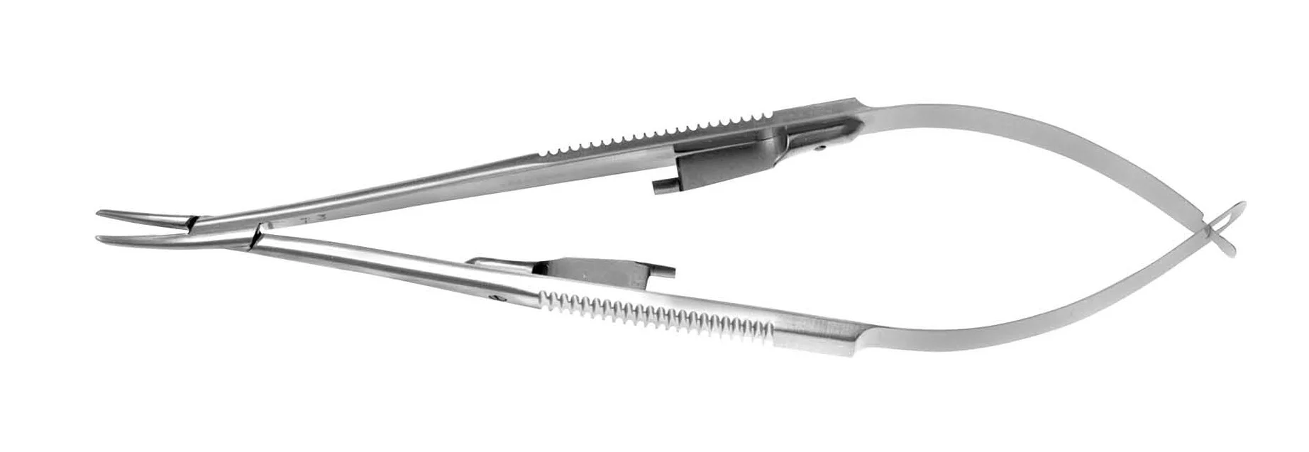 CASTROVIEJO NEEDLE HOLDER CURVED W/LOCK