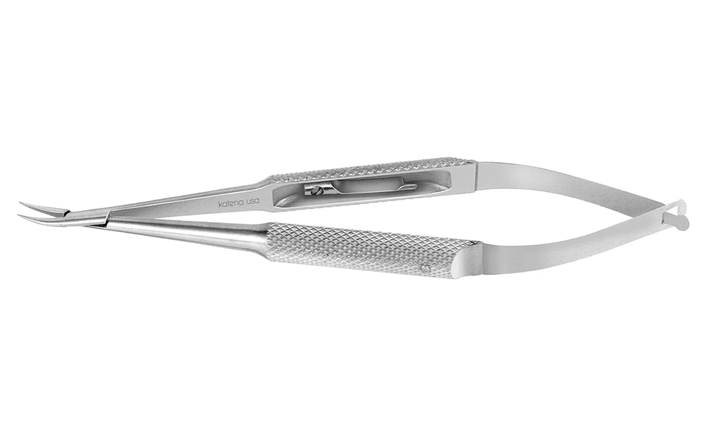 BARRAQUER NEEDLE HOLDER CURVED WITH LOCK