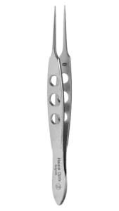 Toothed Forceps Straight W Tying Pl Castroviejo