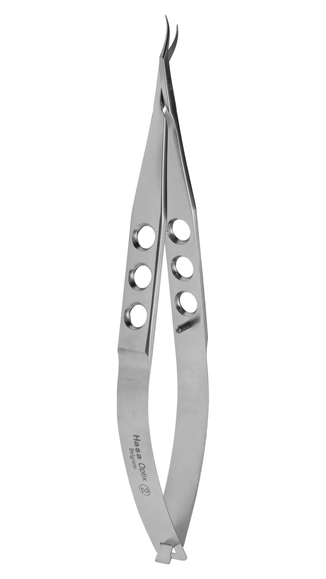 Castroviejo corneal Scissors, Right, blunt tips and lower blade,tip-pivot 13mm, 105mm