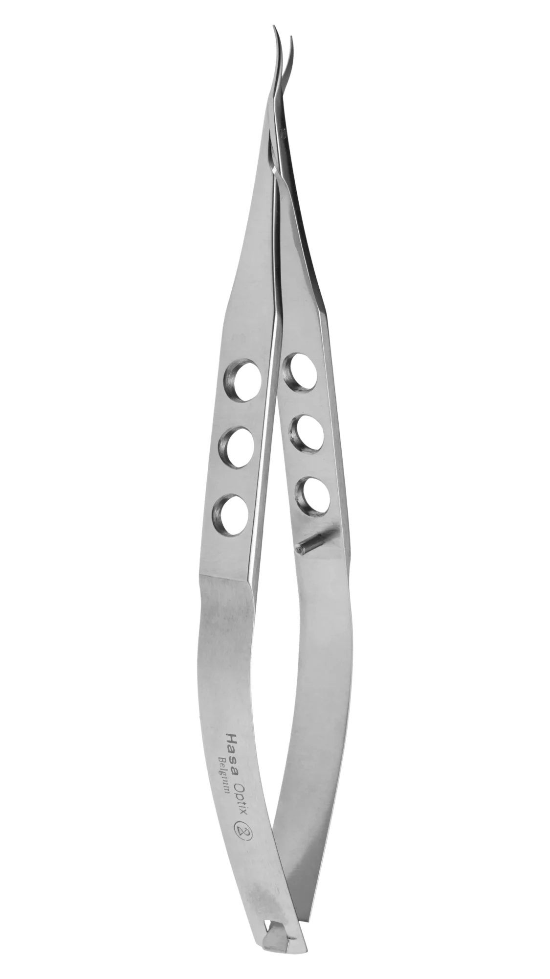 Castroviejo corneal Scissors, Left, blunt tips and lower blade,tip-pivot 9mm, 105mm