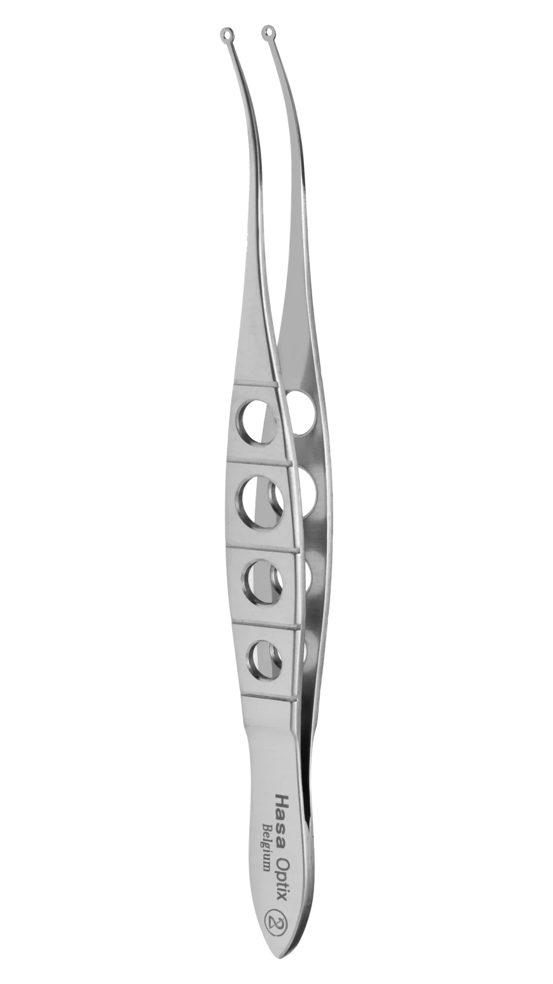 Perone LASIK flap Forceps, 2mm rings tips, 108mm
