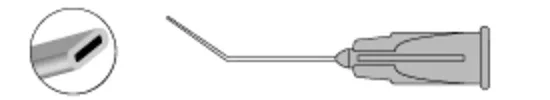 Hydrodissector - Flattened, Angled 10mm 27G (.40mm)