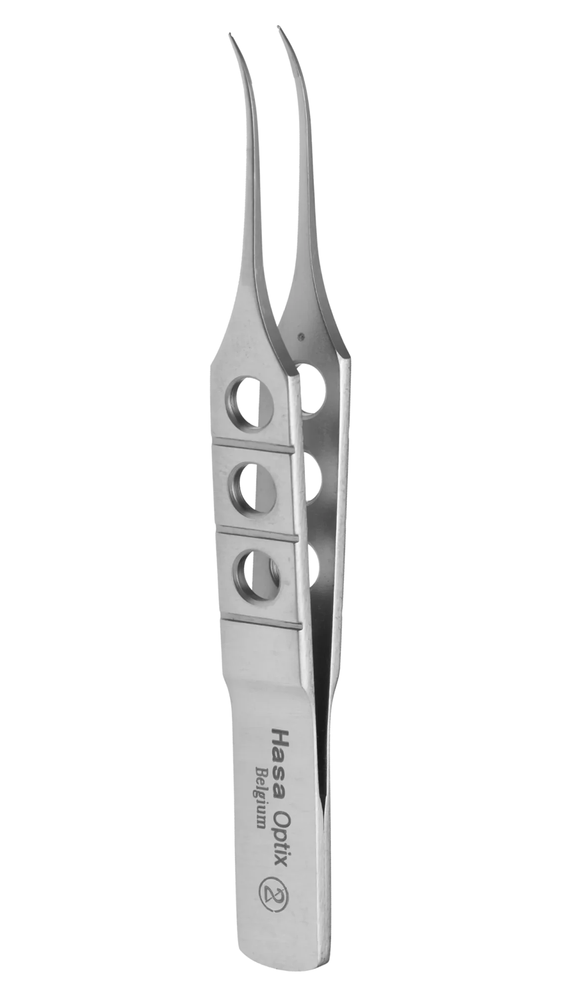 Notched Forceps, Curved w/ tying pl., Castroviejo, 105mm