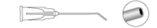 Irrigating Cannula - Angled 5mm 30G (.30mm)
