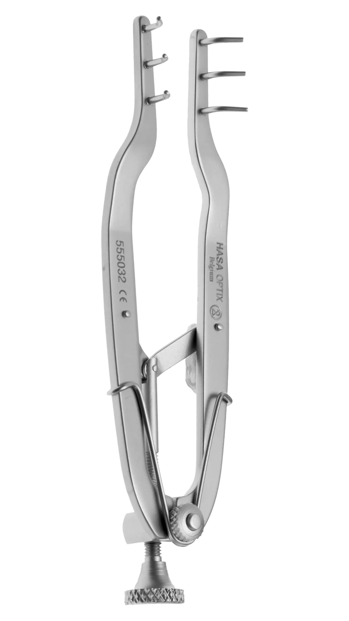 Lachrymal Sac Retractor, curved 0.3×10mm teeth