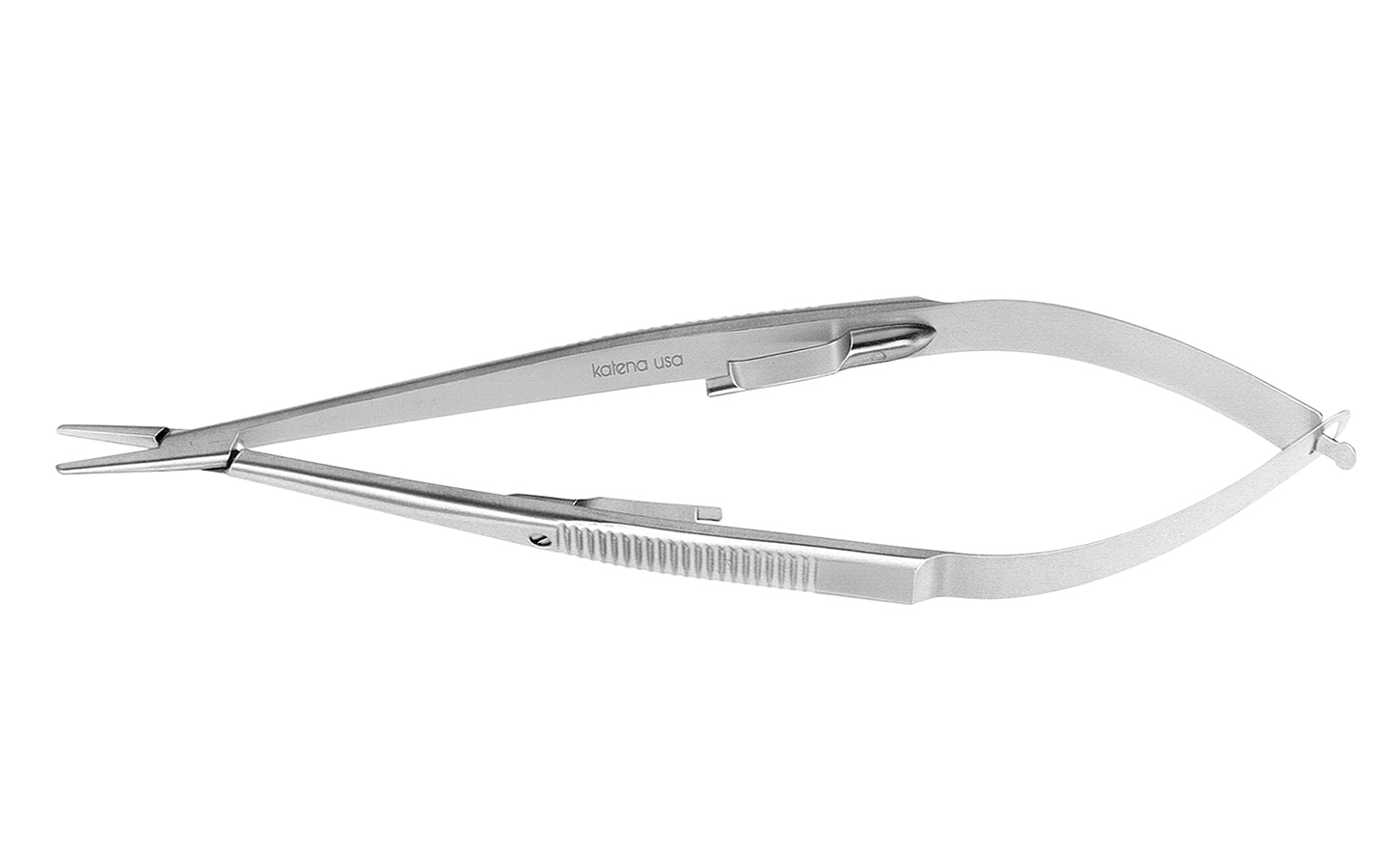 CASTROVIEJO NEEDLE HOLDER STR W/ LOCK