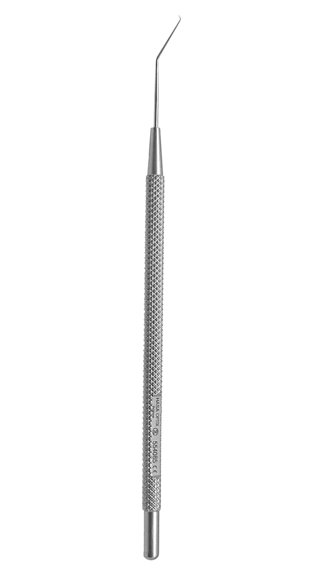 Koch Stop & Chop Manipulator, Ang shaft w/1.5mm tip, Round knurled, 112mm